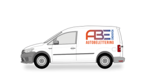 Autobelettering voor bestelwagen