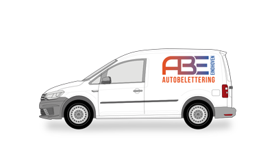 Autobelettering voor bestelwagen