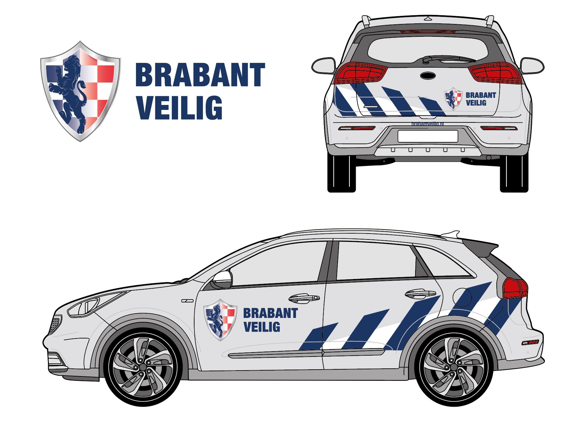 belettering kia niro brabant veilig