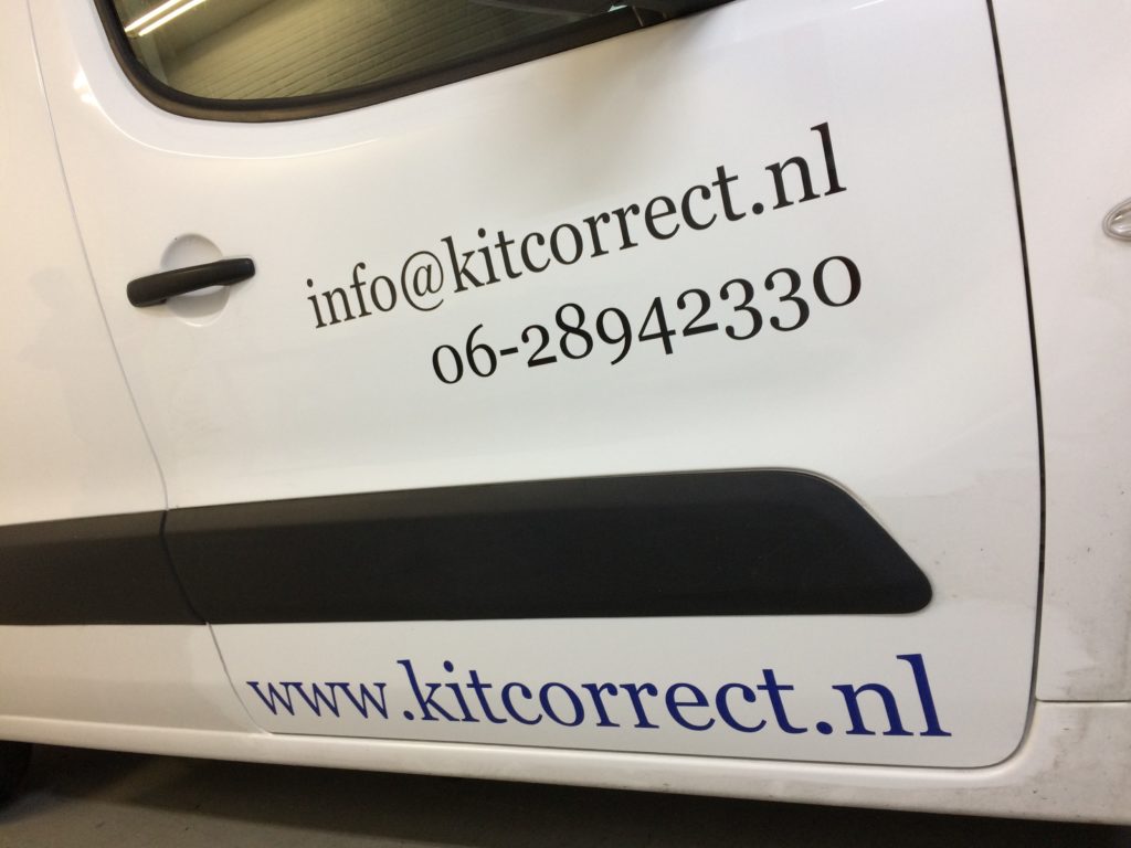 Kit Correct autobelettering Veldhoven
